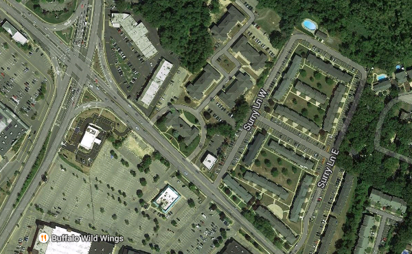 The intersection of Hooper Avenue and Brick Boulevard. (Credit: Google Maps)