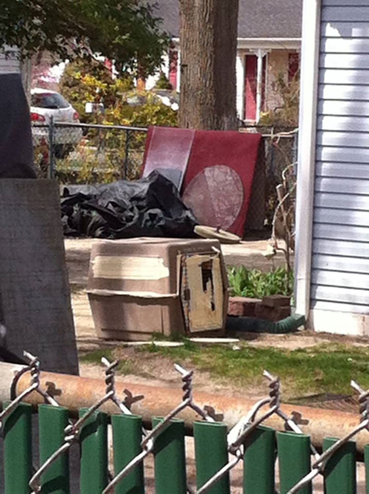 A dog crate that was allegedly used by a Toms River man to euthanize his dog. (Credit: Justice for Mocha/Facebook)