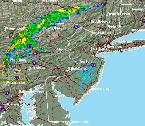 Radar, 5:31 p.m., July 9, 2015 (Credit: NWS)