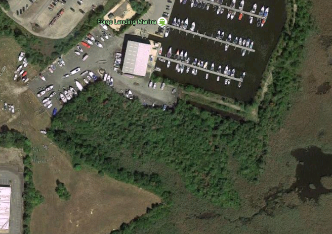 The site of a land parcel being donated to Brick Township. (Credit: Google Maps)