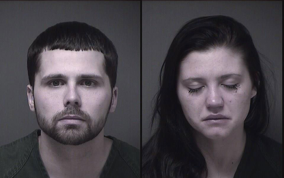 Joseph Mason and Caila Graciano, suspects in a Brick bank robbery. (Photos: Ocean County Jail)