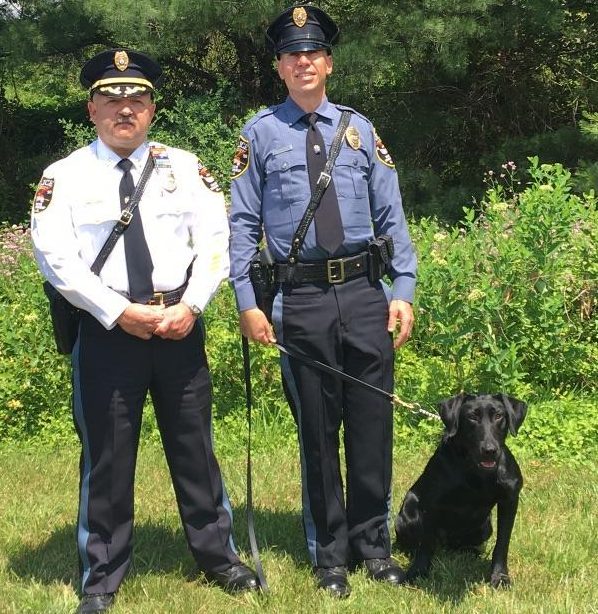 Officer John Turrin and K9 Vader. (Photo: Brick Twp. Police)