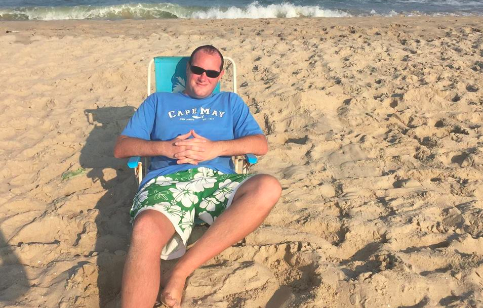 Shorebeat editor Daniel Nee, taking a break from hard-hitting news reporting. (Family Photo)