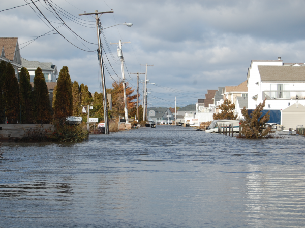 Flooding in Brick's Shore Acres neighborhood after Superstorm Sandy. (Photo: Daniel Nee)