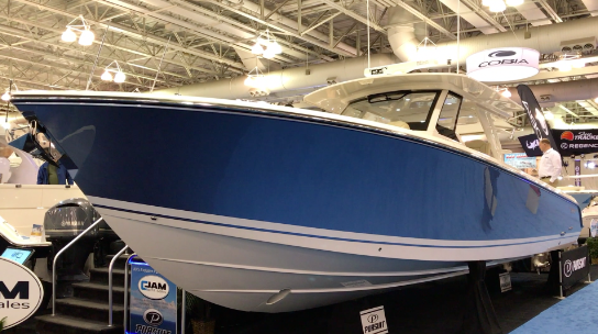 A Pursuit 43 foot center console. (Photo: Daniel Nee)
