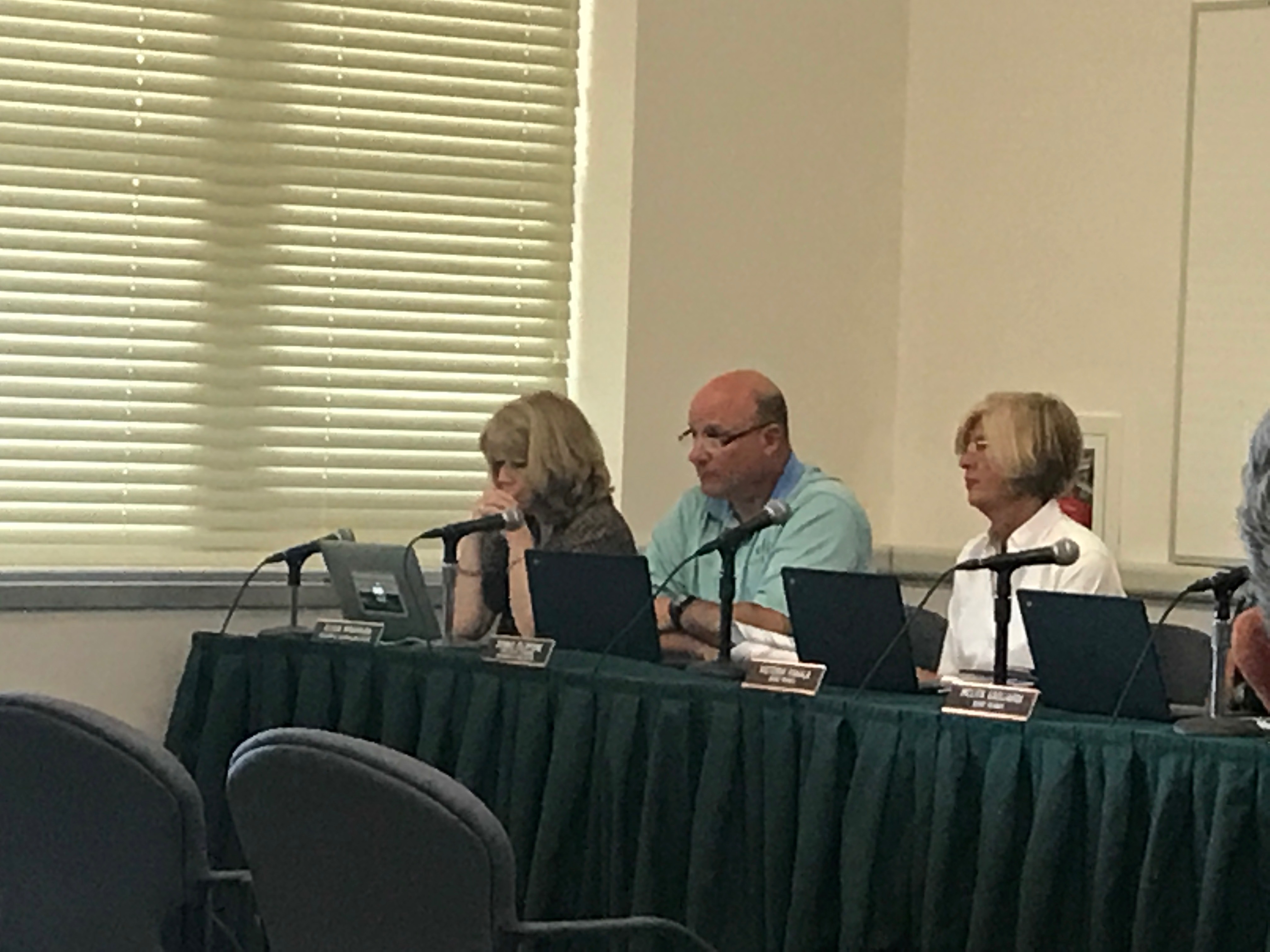 Dennis Fillippone (center), was selected as the Brick school district's new interim superintendent June 26, 2017. (Photo: Daniel Nee)
