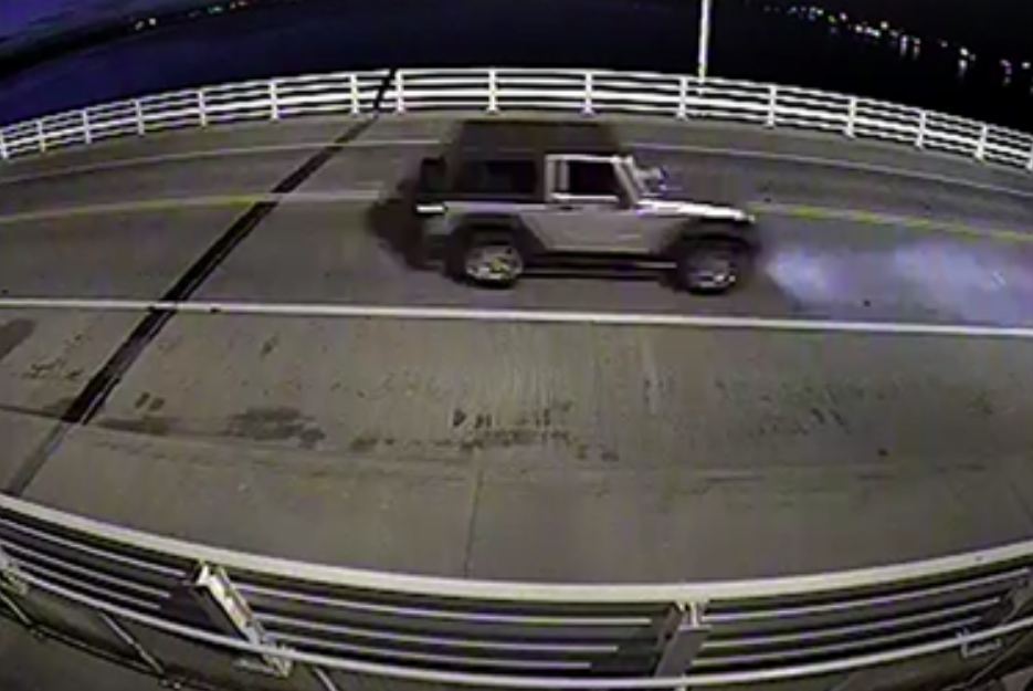 A suspected hit-and-run driver flees over the Mantoloking Bridge. (Photo: Brick Twp. Police)
