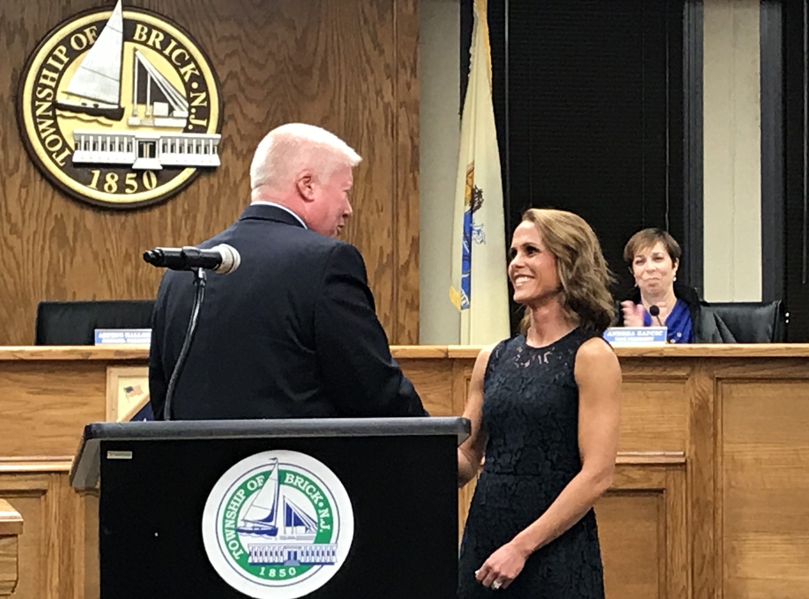 Mayor John Ducey and Maria DeBruin. (Photo: Daniel Nee)