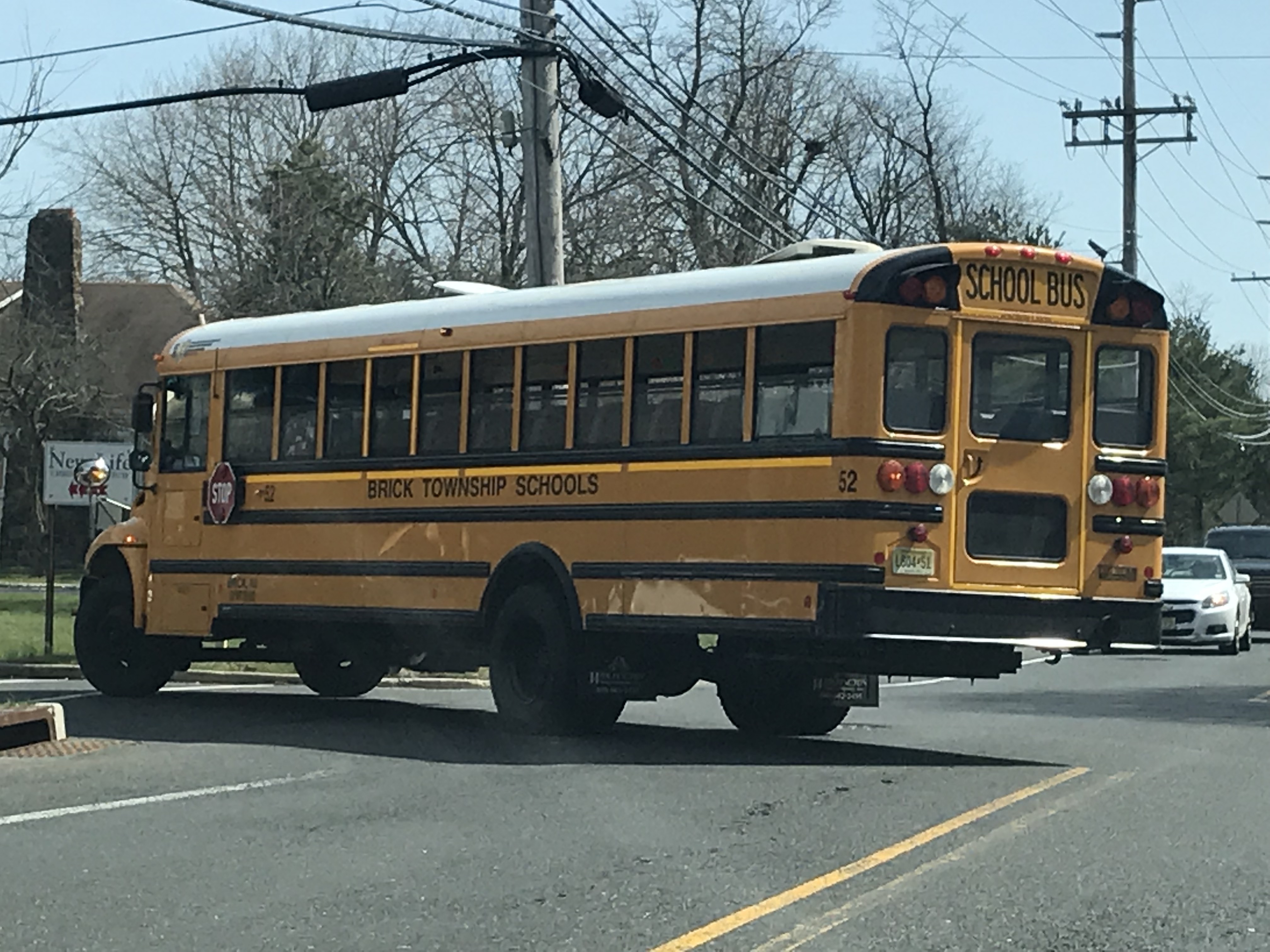 A Brick Township school bus. (Photo: Daniel Nee)