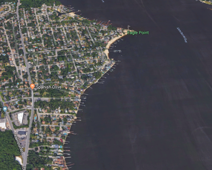 Mantoloking Road at the Adamston Road intersection. (Credit: Google Maps)