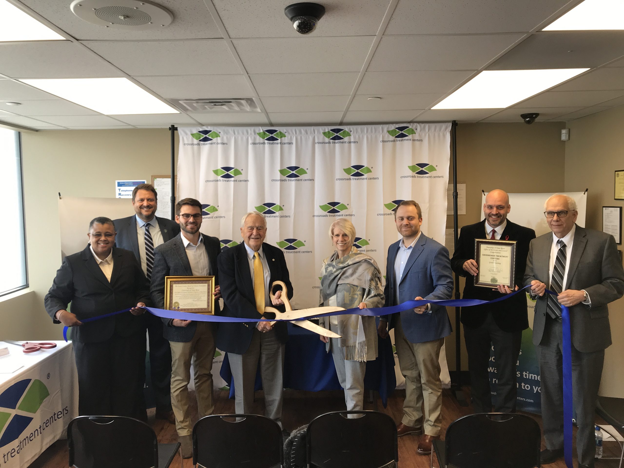 Officials attend the opening ceremony for Crossroads Treatment Centers in Toms River. (Photo: Daniel Nee)