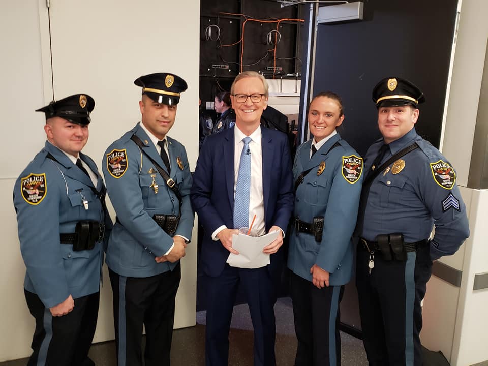Brick police officers are honored on Fox News Channel, Jan. 9, 2020. (Photo: Brick Twp. Police)