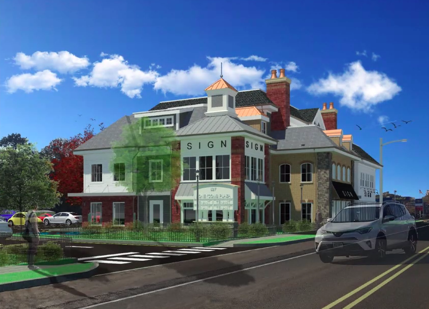 A rendering of plans for 627 Mantoloking Road. (Screenshot: Daniel Nee)