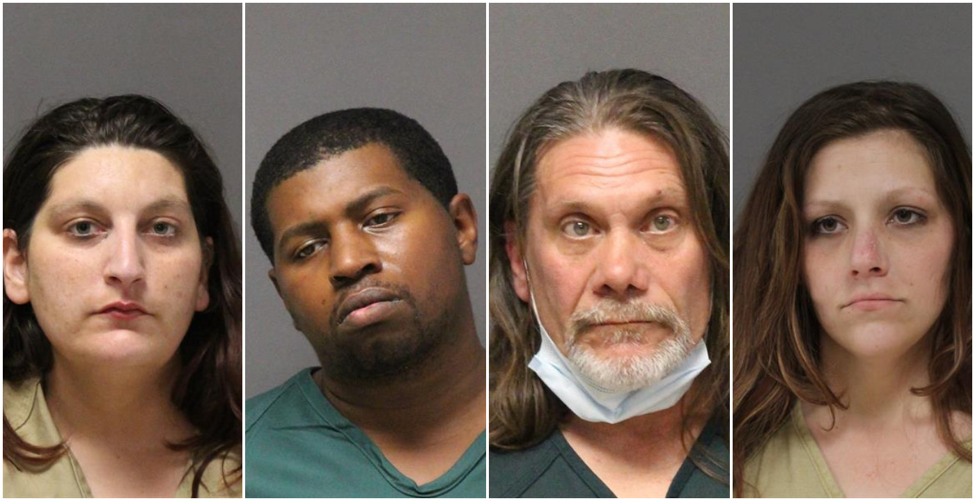 Shayna Palmieri, D'andre Tubbs, Steven Weber and Alysia Wojceichowski. (Photos: Ocean County Jail)
