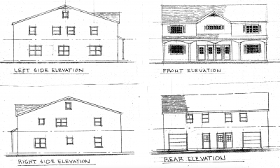A rendering of the proposed construction at 251 Drum Point Road. (Planning Documents)