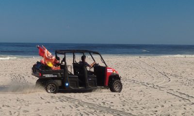 A Seaside Heights Beach Patrol ATV patrols the sand, Sept. 18, 2021. (Photo: Daniel Nee)