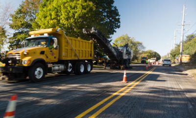 Construction on Herbertsville Road, Oct. 19, 2021. (Photo: Daniel Nee)