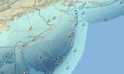 Snowfall totals expected Jan. 3, 2022. (Credit: NWS)