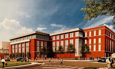 Renderings of the proposed expansion of the Ocean County Justice Complex. (Renderings by Clarke Caton Hintz via Ocean County)