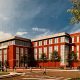 Renderings of the proposed expansion of the Ocean County Justice Complex. (Renderings by Clarke Caton Hintz via Ocean County)
