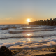 Sunset over the Seaside Park Municipal Marina, Feb. 2022. (Photo: Daniel Nee)