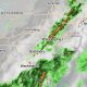 A line of thunderstorms moving through, March 7, 2022. (Credit: Hi-Def Radar App)