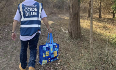 Volunteers with Toms River's Code Blue program operate in a wooded area. (Photo: Just Believe Inc./ Facebook)