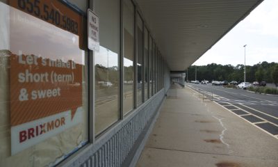 A 'for rent' sign on a commercial building Brick Township. (Photo: Daniel Nee)