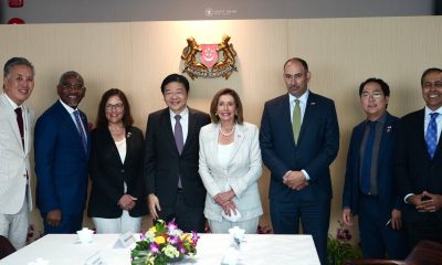 U.S. Rep. Andy Kim joins House Speaker Nancy Pelosi on a visit to Singapore, Aug. 1, 2022. (Photo: Speaker's Office)