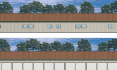 A proposed self-storage facility at 345 Drum Point Road, Brick, N.J. (Credit: Planning Document)