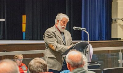 Peter Hibbard, of Ocean County Clean Water, at the 'Speak Out' rally, Jan. 25, 2023. (Photo: Daniel Nee)