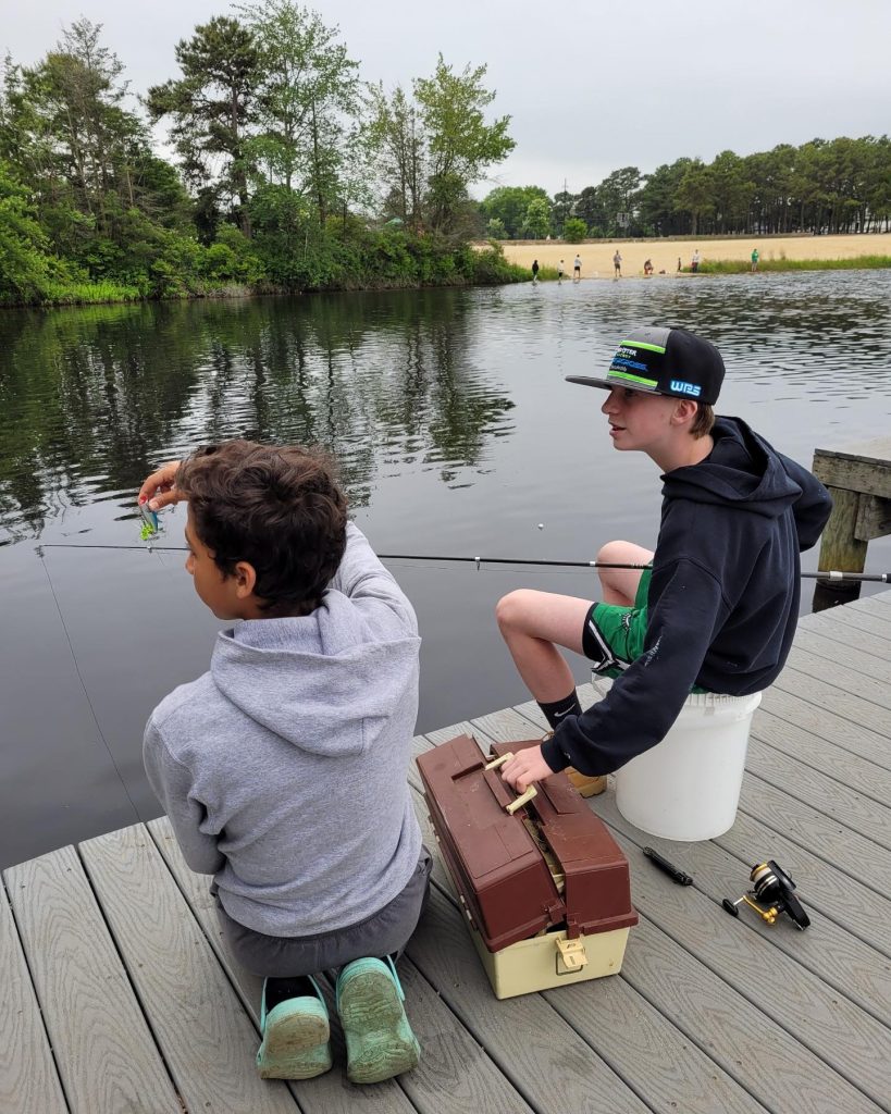 Brick Township officials pose with the winners of the 2023 Fishing Derby, June 2023. (Photo: Township of Brick)
