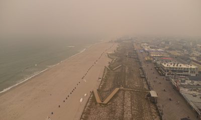 A haze envelopes the Jersey Shore, June 7, 2023. (Photo: Shorebeat)