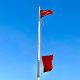 Red warning flags at Brick Beach III, Thursday, Aug. 31, 2023. (Photo: Shorebeat)