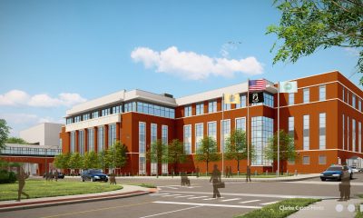 Artist rendering – north east corner of the new justice complex annex. (Courtesy: Ocean County)