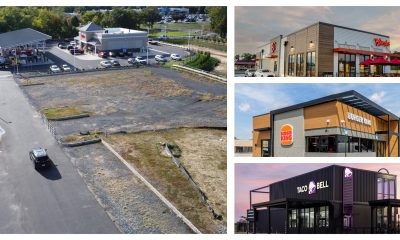 Restaurants approved for Route 88 and Jack Martin Boulevard in Brick Township. (Photos: Shorebeat Aerial/ Burger King/ Taco Bell/ Bojangles)