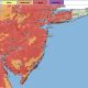 New Jersey's 'heat risk' map for Friday, July 25, 2025. (Credit: NWS)