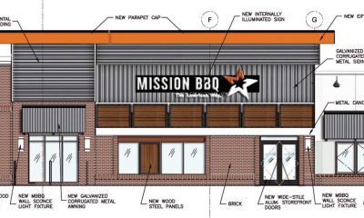 A rendering of the future "Mission BBQ" restaurant in the space formerly occupied by TGI Friday's in Brick Township, Aug. 2025. (Planning Document)