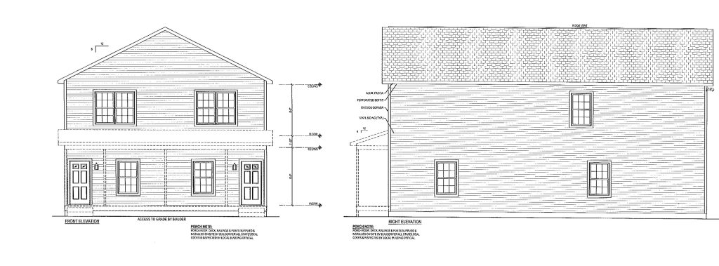The property at 251 Drum Point Road. (Photos: Shorebeat/Planning Document)