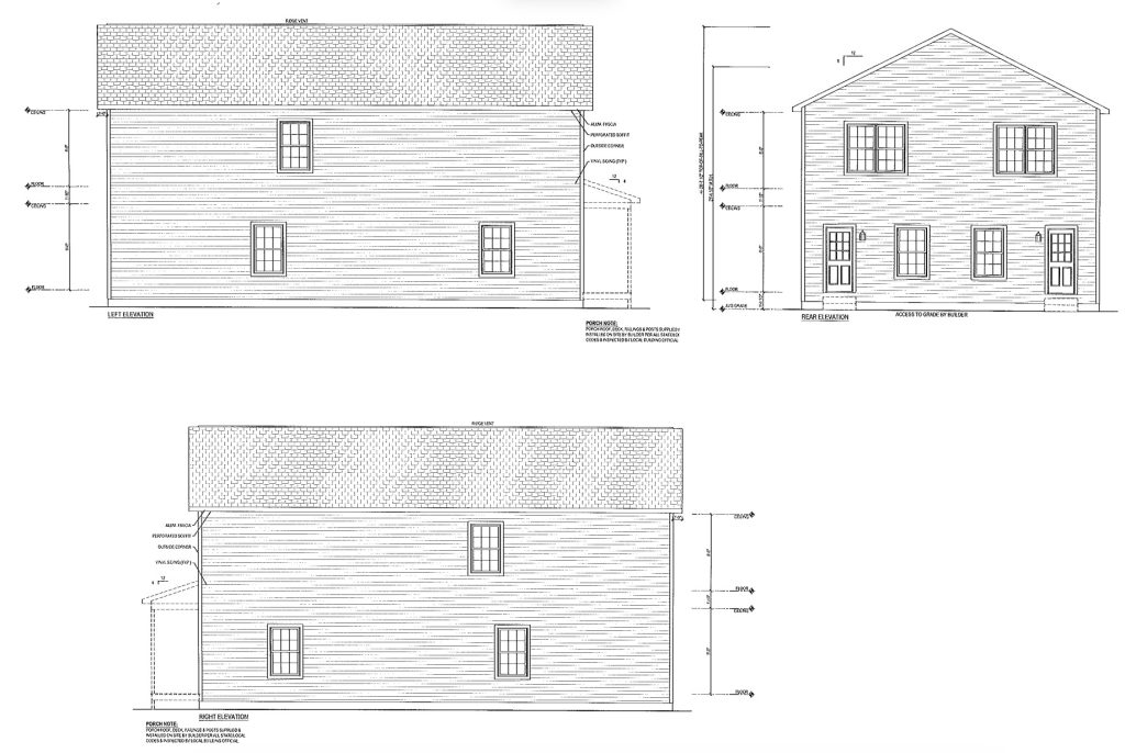 The property at 251 Drum Point Road. (Photos: Shorebeat/Planning Document)