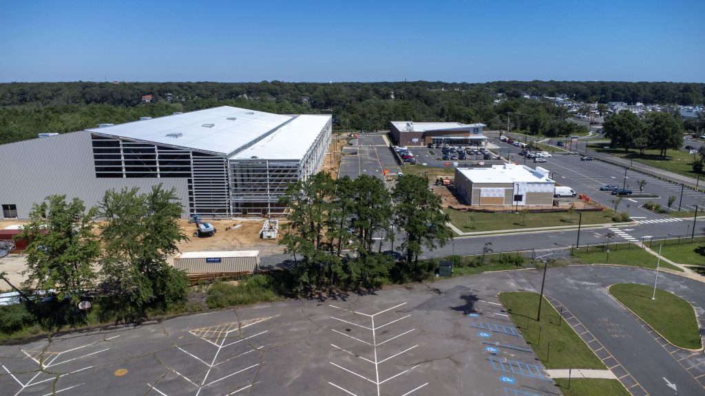 The Brick sports complex at the Foodtown property on Route 70, Sept. 2025. (Photo: Shorebeat)