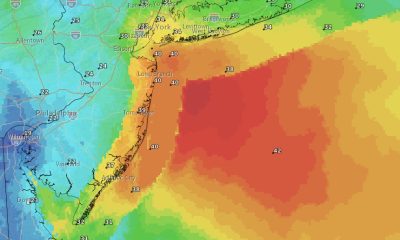 Forecast wind gusts during the day Thursday, Oct. 30, 2025. (Credit: NWS)