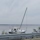A sailboat abandoned in Seaside Park since 2024. (File Photo)