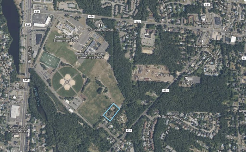 2414 (Old) Hooper Avenue, Brick, NJ. (NJ Tax Map
