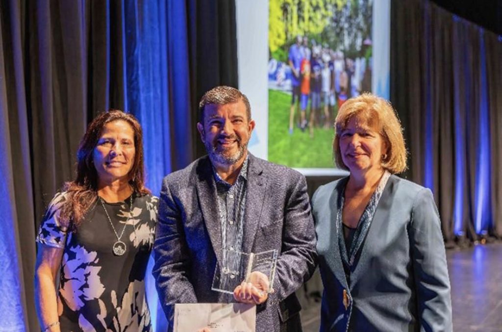 Business Administrator/Board Secretary James Edwards receives NJASBA Award. (Credit: Brick Twp. Schools)