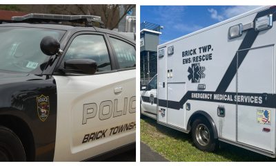 Brick police and EMS vehicles. (Photos: Shorebeat)