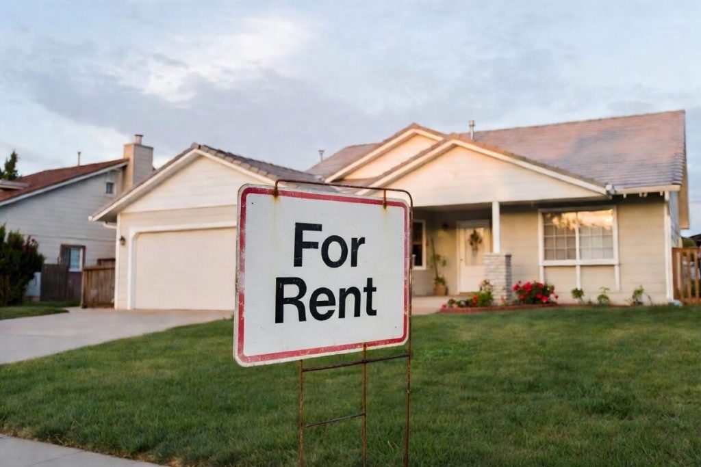 A 'For Rent' sign. (File Photo)