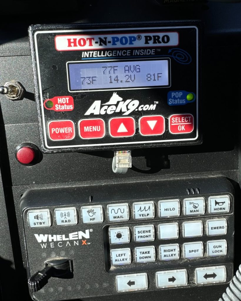 The AceK9 Heat Alarm Pro in action. (Credit: Nevada County Sheriff's Office)