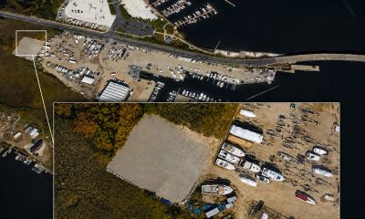 A helipad at a marina in Brick Township, N.J. off Mantoloking Road. (Google Earth)