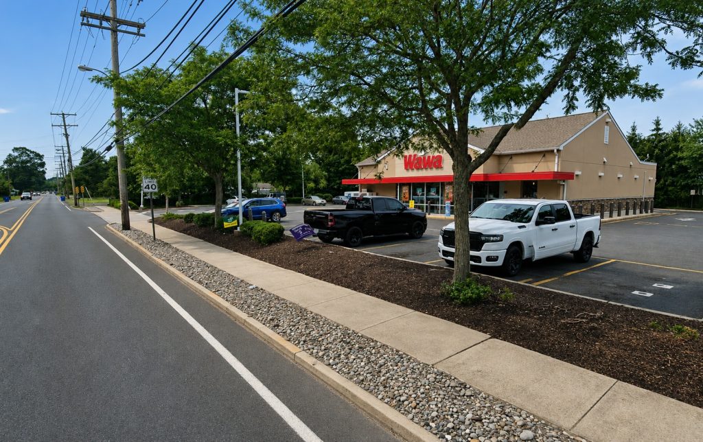 The Wawa location at 383 Drum Point Road. (Google Earth)
